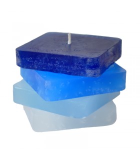 Velas - Placas cuadradas, 4 piezas