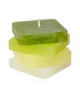 Velas - Placas cuadradas, 4 piezas
