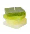 Velas - Placas cuadradas, 4 piezas