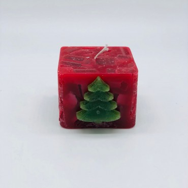 Vela con detalle de árbol